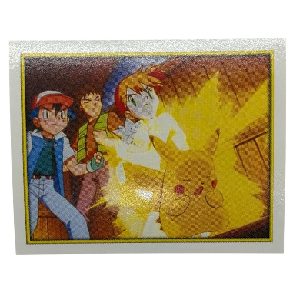 2000 Merlin Pokemon Sticker 201 Ash Pikachu Brock Misty Togepi Vintage Nintendo
